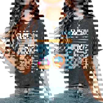 3Rd Grade Game On Baseball Drip Ice Cream Back To School Women's Oversized Comfort T-Shirt | Mazezy