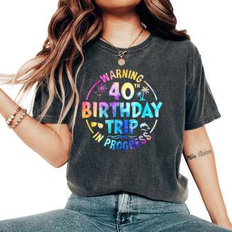 40Th Birthday Trip Family 40 Years Old Birthday Women's Oversized Comfort T-Shirt - Thegiftio UK