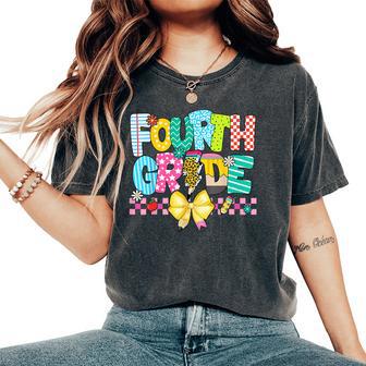 4Th Grade For Boys Girls Teacher Fourth Grade Back To School Women's Oversized Comfort T-Shirt - Thegiftio UK
