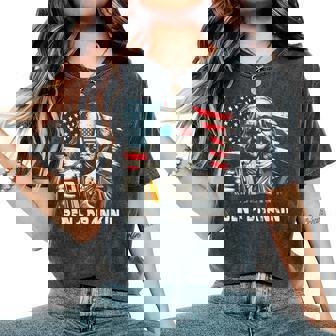 4Th Of July Franklin Ben Drankin American Dad Women Women's Oversized Comfort T-Shirt | Mazezy