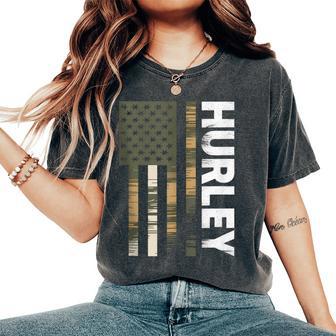 4Th July Hurley Ky Vintage Us American Flag Retro Women Women's Oversized Comfort T-Shirt - Thegiftio UK