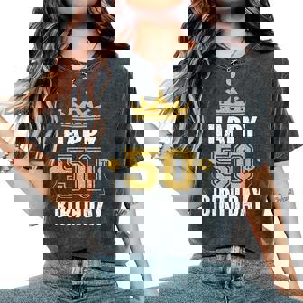 50歳の男性と女性のための50歳の誕生日のアイデア レディースオーバーサイズコンフォートTシャツ - Kawaiitshirt