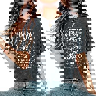 71歳の誕生日 男性 女性 71歳 1954年 装飾 おもしろギフト レディースオーバーサイズコンフォートTシャツ - Kawaiitshirt