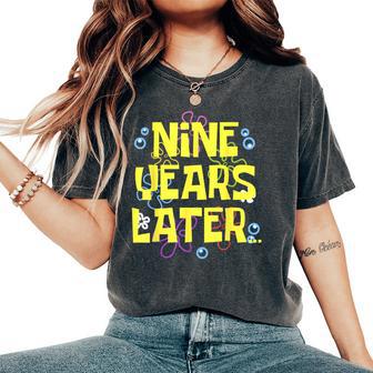 9 Nine Years Later 9 Year Old Birthday For Girls Boy Women's Oversized Comfort T-Shirt - Thegiftio UK