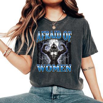 Afraid Of Werewolf Meme Women's Oversized Comfort T-Shirt - Thegiftio UK