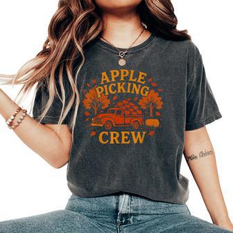 Apple Picking Crew Autumn Fall Orchard Season Fun Women's Oversized Comfort T-Shirt - Thegiftio UK
