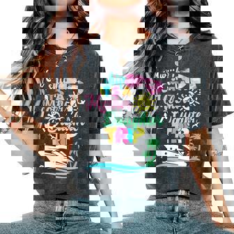 Aw Ship It's A Mother & Daughter Trip Family Matching Cruise Women's Oversized Comfort T-Shirt | Mazezy