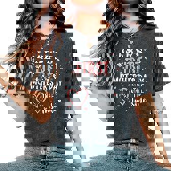 Baby's First Mother's Day On The Inside Pregnant Mom Mommy Women's Oversized Comfort T-Shirt | Mazezy