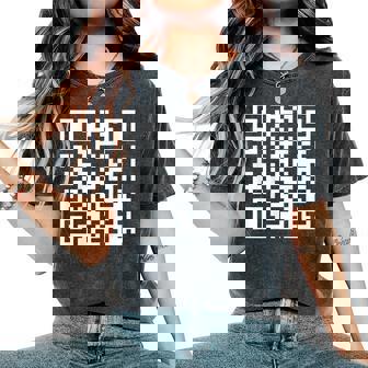 On Back Qr Fck Off Code Saying Quote For Women Women's Oversized Comfort T-Shirt - Thegiftio