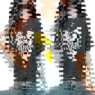 Baller Grandma Proud Softball Soccer Player Grandma Women's Oversized Comfort T-Shirt | Mazezy