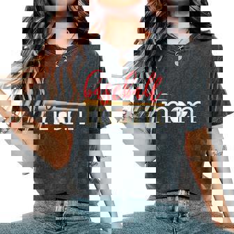 Baseball Mom For Sports Mother's Day Women's Oversized Comfort T-Shirt - Monsterry