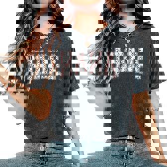 Baseball Nana Baseball Nephew Proud Retro Women's Oversized Comfort T-Shirt | Mazezy