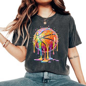 Basketball Ice Cream Drip For Boys Girls Youth Women's Oversized Comfort T-Shirt - Thegiftio UK