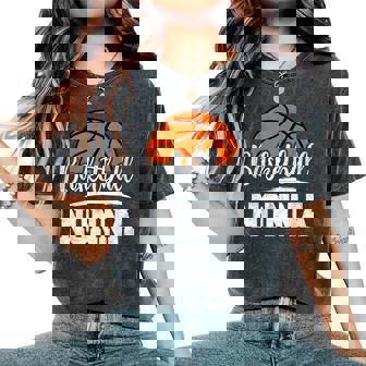 Basketball Nonna Basketball Player Game Day Mother's Day Women's Oversized Comfort T-Shirt - Thegiftio UK