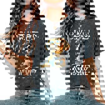 Beagle Mommyビーグル ママ フンデ ママについてつぶやく イングリッシュ・ビーグル ママ レディースオーバーサイズコンフォートTシャツ - Kawaiitshirt