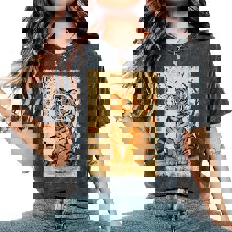 Bébé Tigre Japonais Fleur Japonaise Kanji Zoo Garçons Filles Enfants T-shirt oversize confortable pour femme - Cadeauxyz