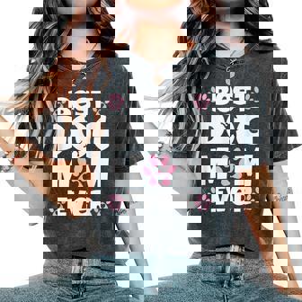 Best Dog Mom Ever Present Dog Loving Mom Women's Oversized Comfort T-Shirt - Thegiftio