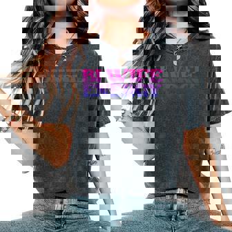 Bi Wife Energy Bisexual Pride Month Bi Stuff Lgbtq Women's Oversized Comfort T-Shirt - Thegiftio