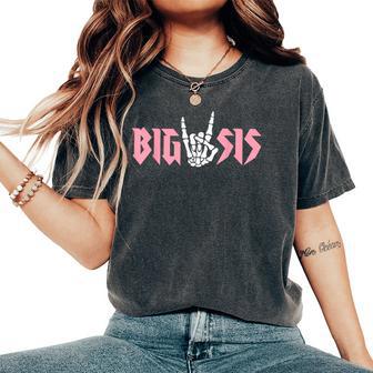 Big Sister Of The Bad Two The Bone Birthday 2 Years Old Women's Oversized Comfort T-Shirt - Thegiftio UK