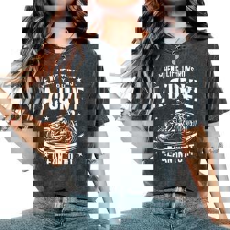 Biker Life Throws You A Curve Motorcycle Women Women's Oversized Comfort T-Shirt - Thegiftio