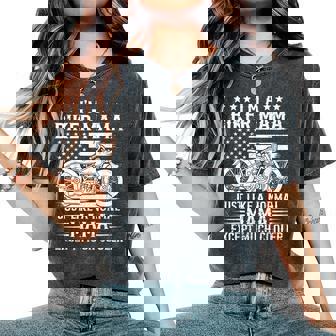 Biker Mama Is Much Cooler Us Motorcycle Rider Women's Oversized Comfort T-Shirt - Monsterry