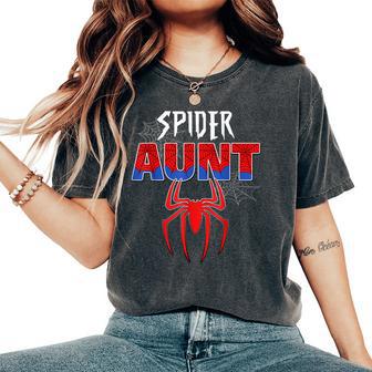 Birthday Party Spider Outfit Spider Aunt Girls Women's Oversized Comfort T-Shirt - Thegiftio UK