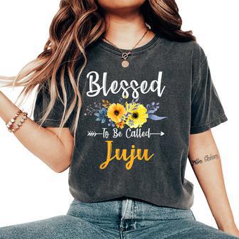 Blessed To Be Called Juju Mother's Day Women's Oversized Comfort T-Shirt - Thegiftio UK