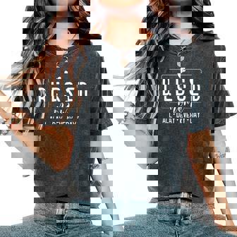 Blessed Mama Mother's Day Mother Mom Women's Oversized Comfort T-Shirt | Mazezy