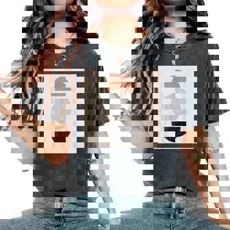 Boho 抽象形アート ミッドセンチュリー モダンアート レディースオーバーサイズコンフォートTシャツ - Kawaiitshirt