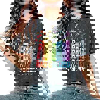 Book Flower Radicalized By Basic Decency Feminist Lgbt Women's Oversized Comfort T-Shirt - Monsterry