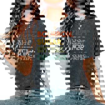 Bourbon Vintage 80S Retro Whiskey Old Fashioned Women's Oversized Comfort T-Shirt - Monsterry