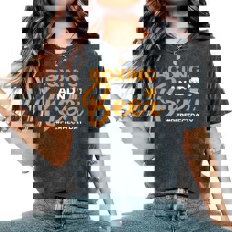 Boxing And Beer Perfectday ボクサー・ボクシング レディースオーバーサイズコンフォートTシャツ - Kawaiitshirt