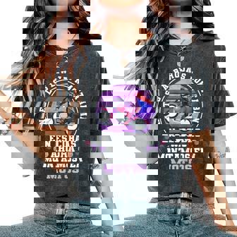 Bruja Motera Camiseta extragrande cómoda para mujer - Regaloses