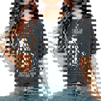 Cat I Do Not Think Therefore I Do Not Am Women Women's Oversized Comfort T-Shirt - Thegiftio UK