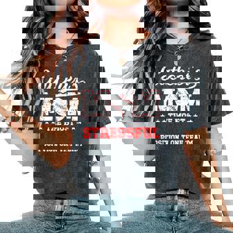 Catcher's Mom Baseball Catcher Mom Baseball Catcher Mama Women's Oversized Comfort T-Shirt - Monsterry