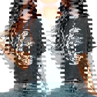 Chakra Arbre Deie Mandala Zen Yogaymbole Om Bouddha T-shirt oversize confortable pour femme - Cadeauxyz