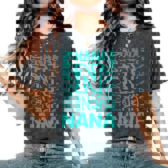 Cheery Nana Grandma レタープリント レディースオーバーサイズコンフォートTシャツ - Kawaiitshirt