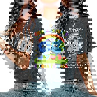 Chinga La Migra Chinga Tu Maga Rainbow Immigration Rights Women's Oversized Comfort T-Shirt - Thegiftio