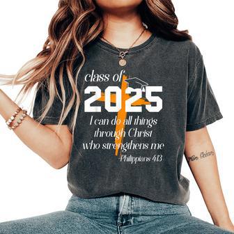 Class Of 2025 Christian Graduation Senior Graduate Women's Oversized Comfort T-Shirt - Thegiftio UK