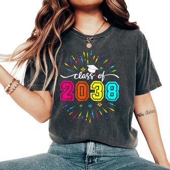 Class Of 2038 Kindergarten Pre-K Grow With Me Boys Girls Women's Oversized Comfort T-Shirt - Thegiftio UK