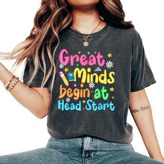 Colorful Head Start Teacher For Preschool Educators Women's Oversized Comfort T-Shirt - Thegiftio UK