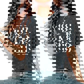 Cool Dads Club Father's Day From Daughter Son Groovy Women's Oversized Comfort T-Shirt - Monsterry