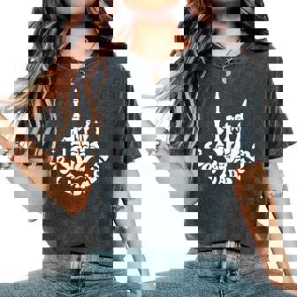 Cool Dads Club Father's Day From Daughter Son Groovy 2 Sided Women's Oversized Comfort T-Shirt | Mazezy