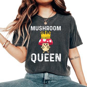Costume Champignon Reine Drôle Champignon Pour T-shirt oversize confortable pour femme - Cadeauxyz
