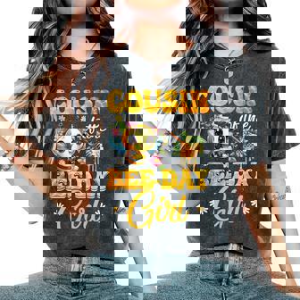 Cousin Of The Birthday Girl Bee Family Birthday Party Women's Oversized Comfort T-Shirt | Seseable CA