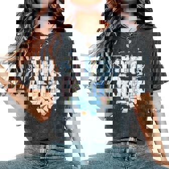 Cute Floral Preppy Third Grade Back To School Teacher Girl Women's Oversized Comfort T-Shirt | Mazezy