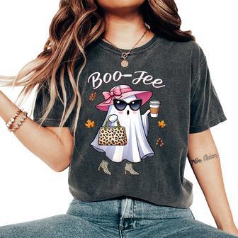 Cute Boo-Jee Ghost Halloween Boujee Girls Women's Oversized Comfort T-Shirt - Thegiftio UK