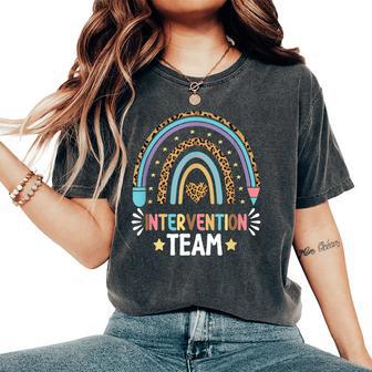 Cute Intervention Teacher Rti Interventionist Teacher Women's Oversized Comfort T-Shirt | Mazezy