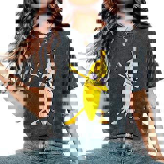 Dabbing バナナ ハワイアン トロピカル フルーツ好き 男性 女性 キッズ レディースオーバーサイズコンフォートTシャツ - Kawaiitshirt