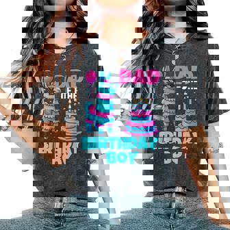 Dad Of Birthday Boy Llama Pinata Party Family Mathing Men Women's Oversized Comfort T-Shirt - Thegiftio